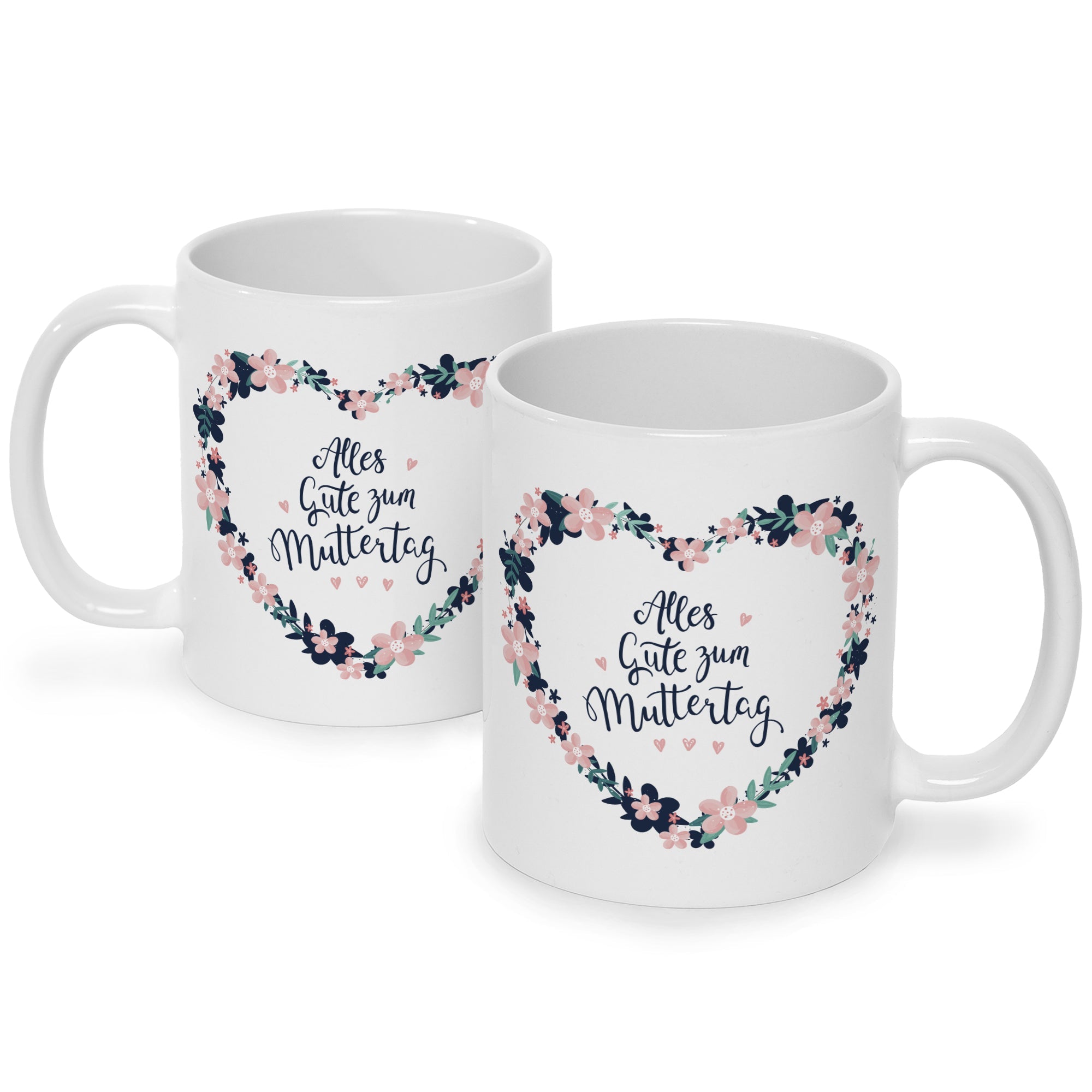 Bedruckte Tasse mit Spruch Alles gute zum Muttertag