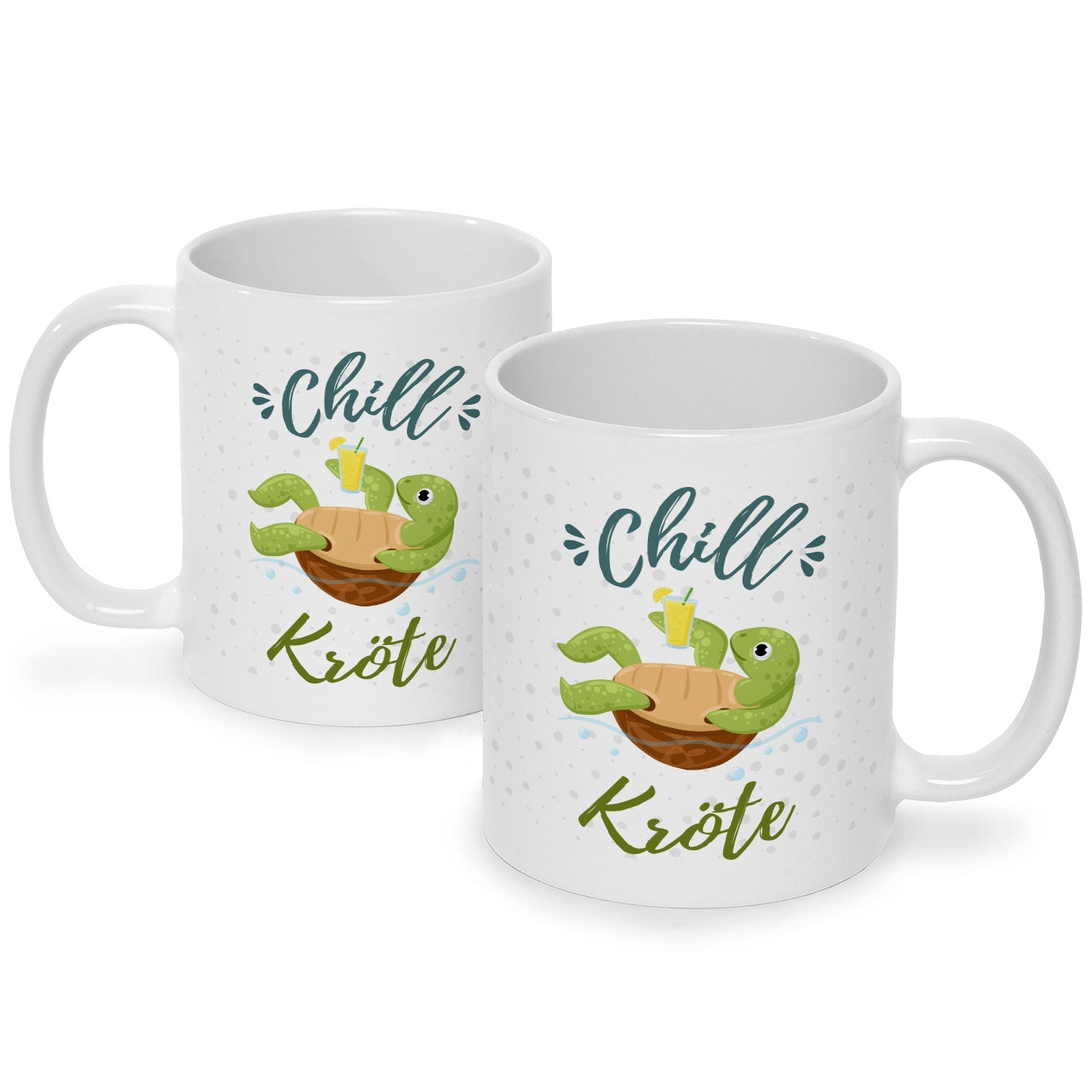 Bedruckte Tasse mit Spruch - Chillkröte