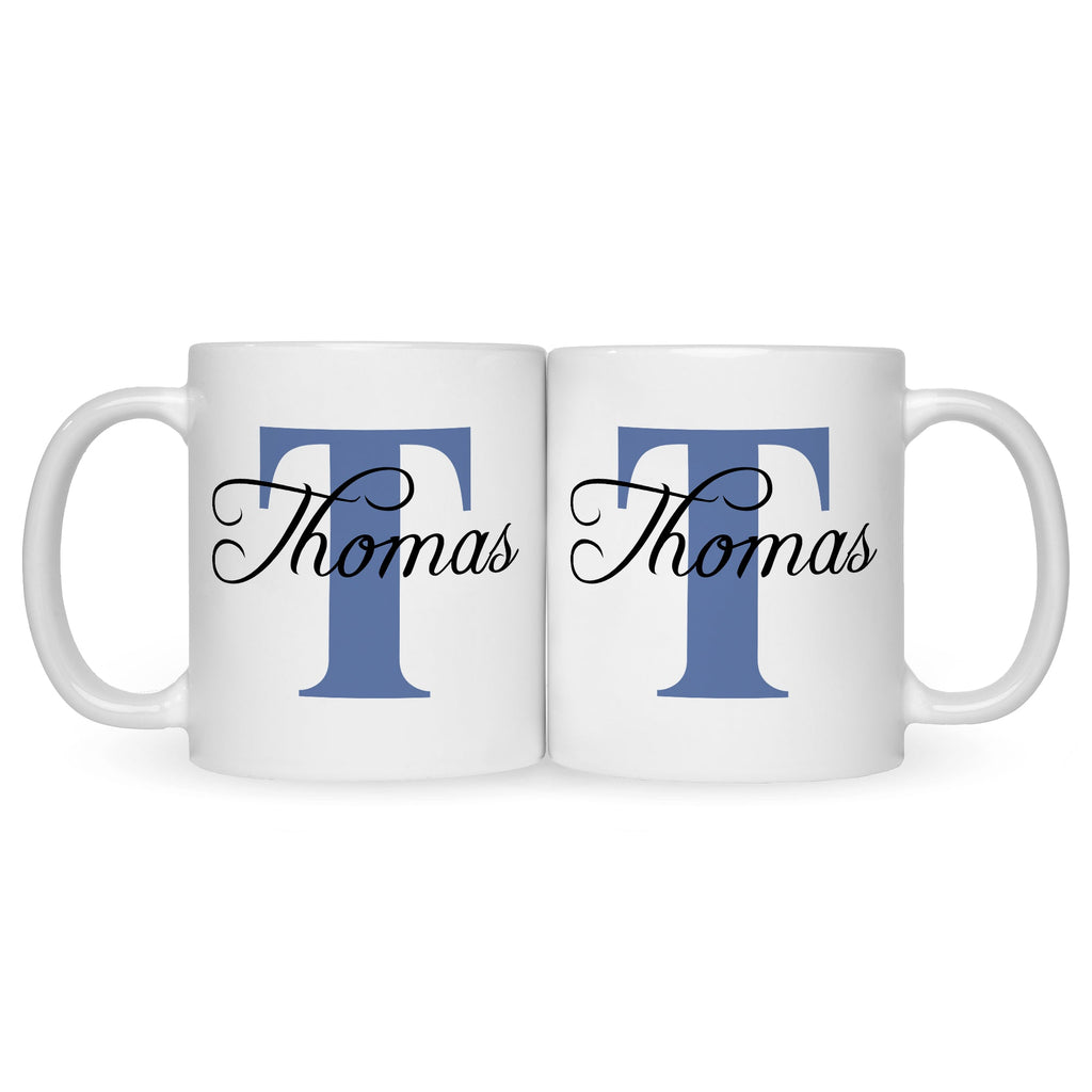 Bedruckte Tasse mit Initialen und Namen