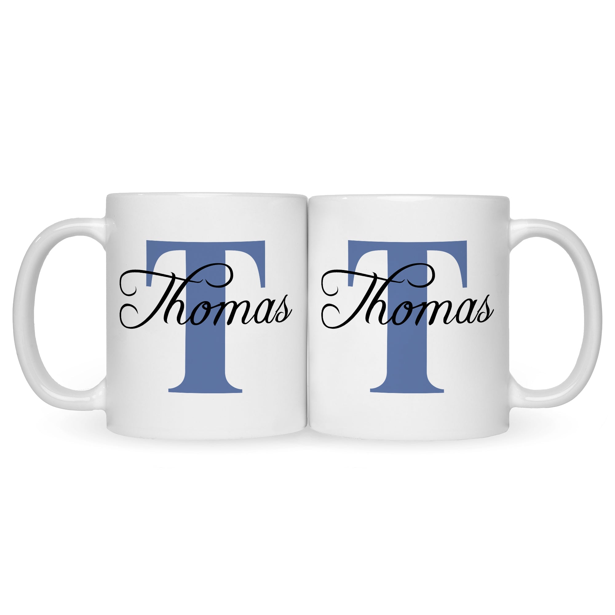 Bedruckte Tasse mit Initialen und Namen