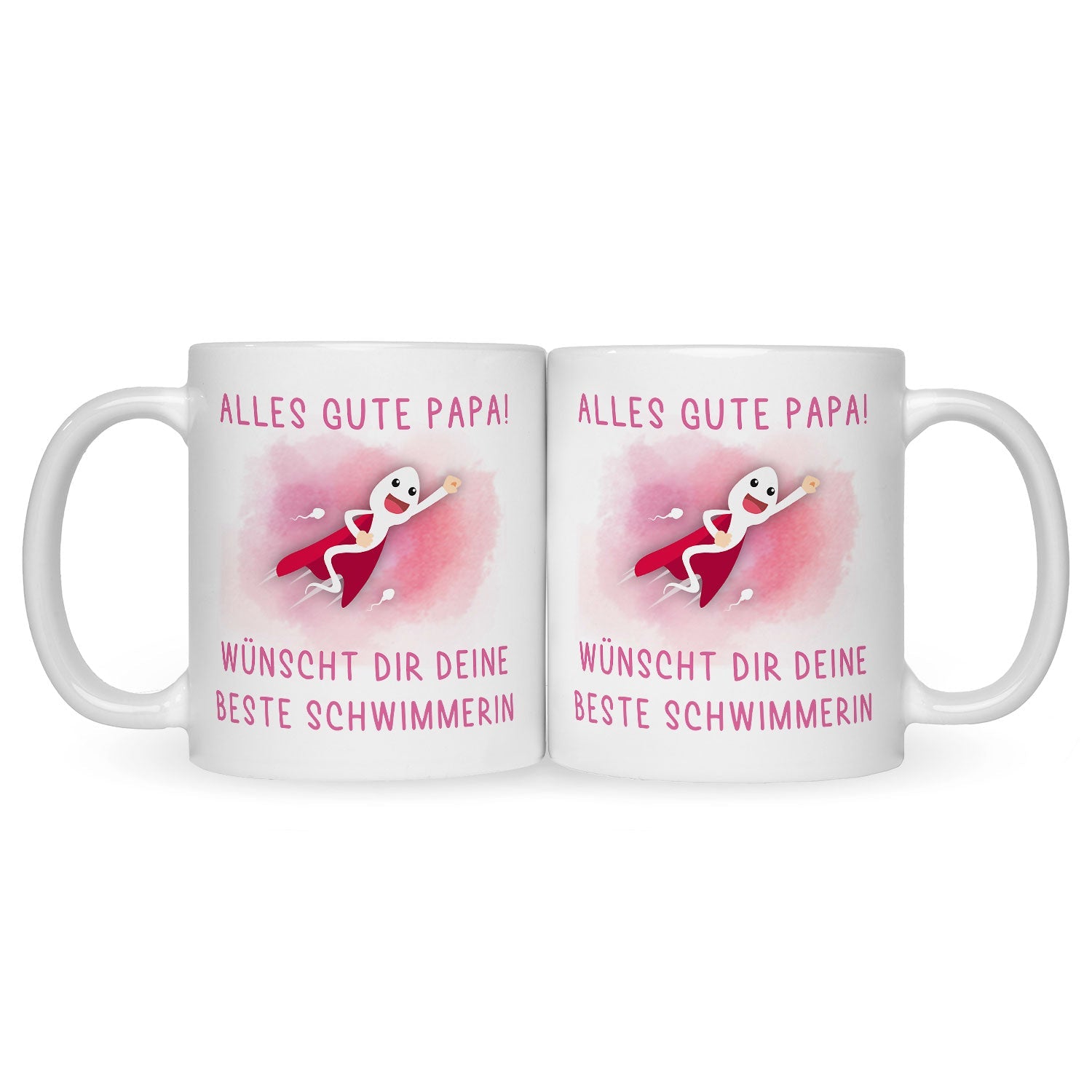 Bedruckte Tasse mit Spruch Bester Schwimmer