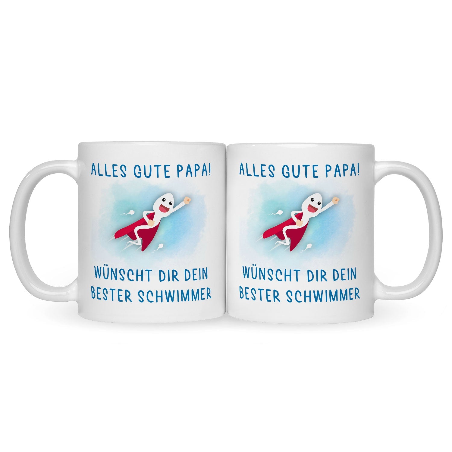 Bedruckte Tasse mit Spruch Bester Schwimmer