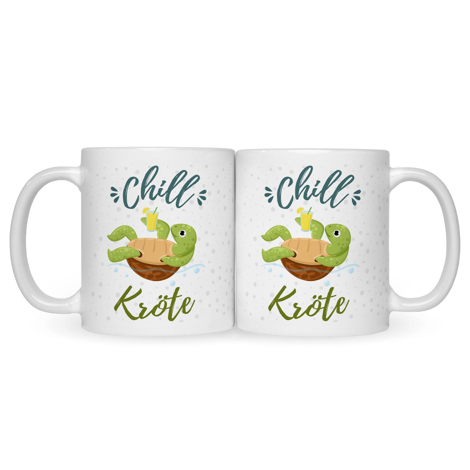 Bedruckte Tasse mit Spruch - Chillkröte