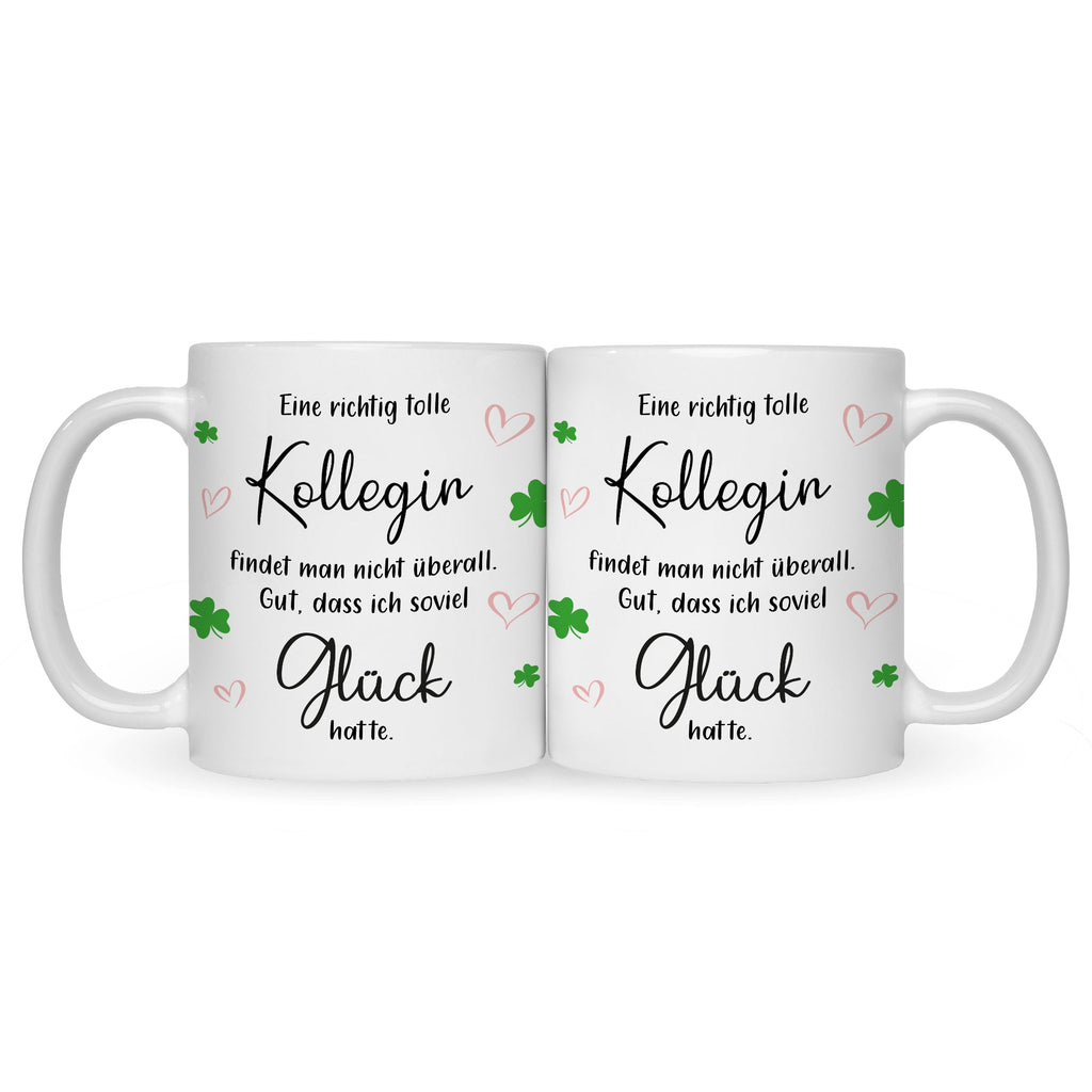 Bedruckte Tasse mit Spruch Tolle Kollegin