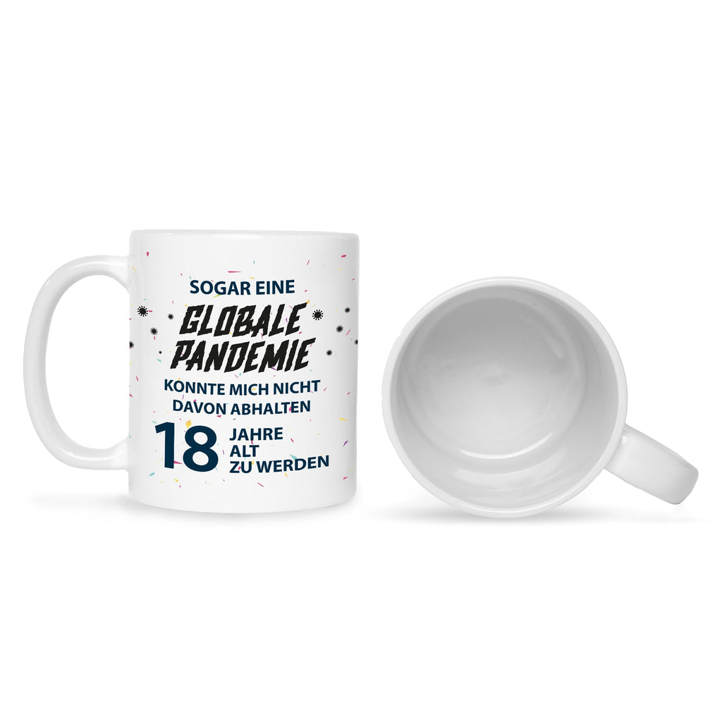Bedruckte Tasse Pandemie Geburtstag