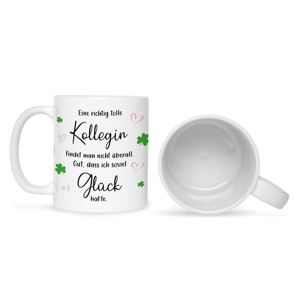 Bedruckte Tasse mit Spruch Tolle Kollegin