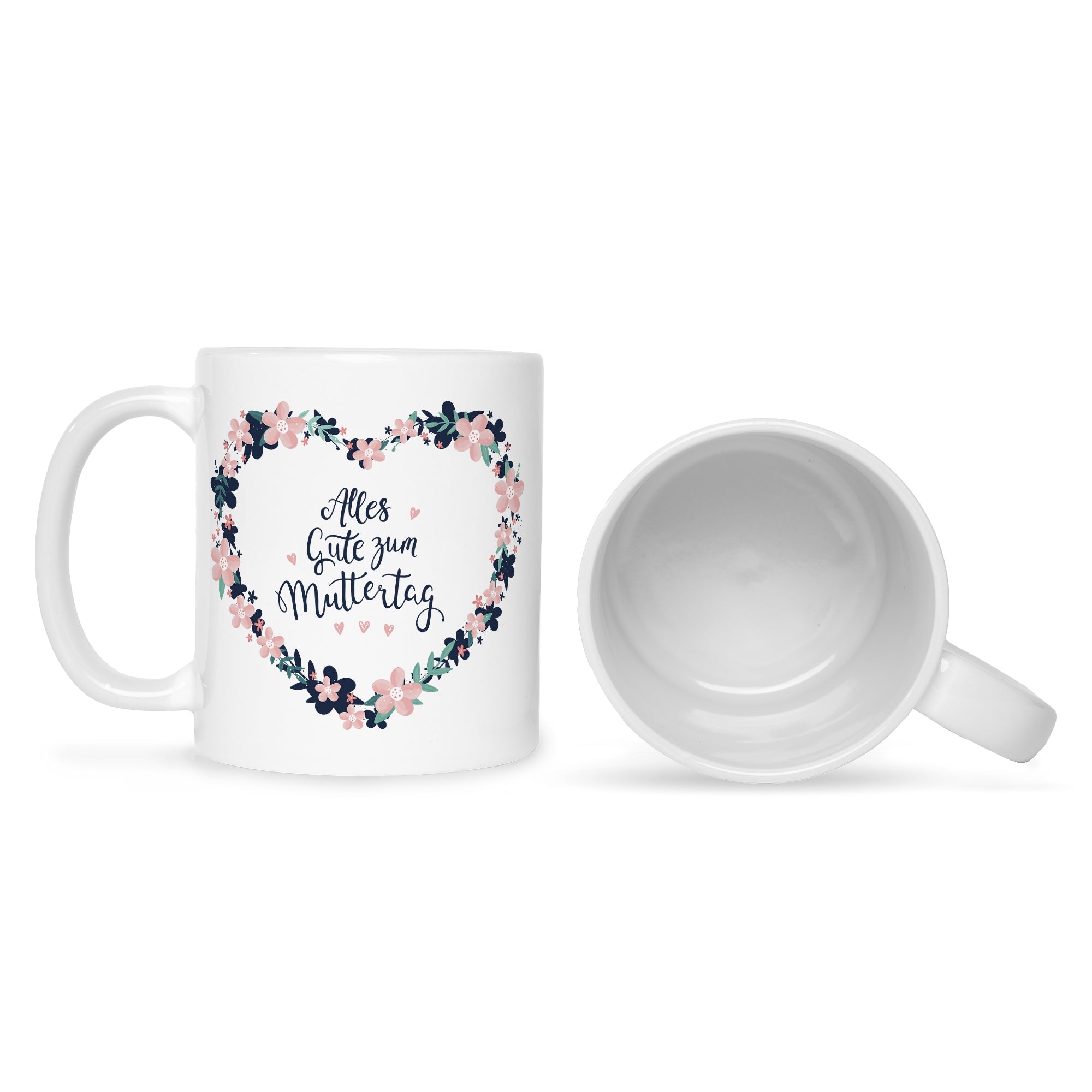 Bedruckte Tasse mit Spruch Alles gute zum Muttertag