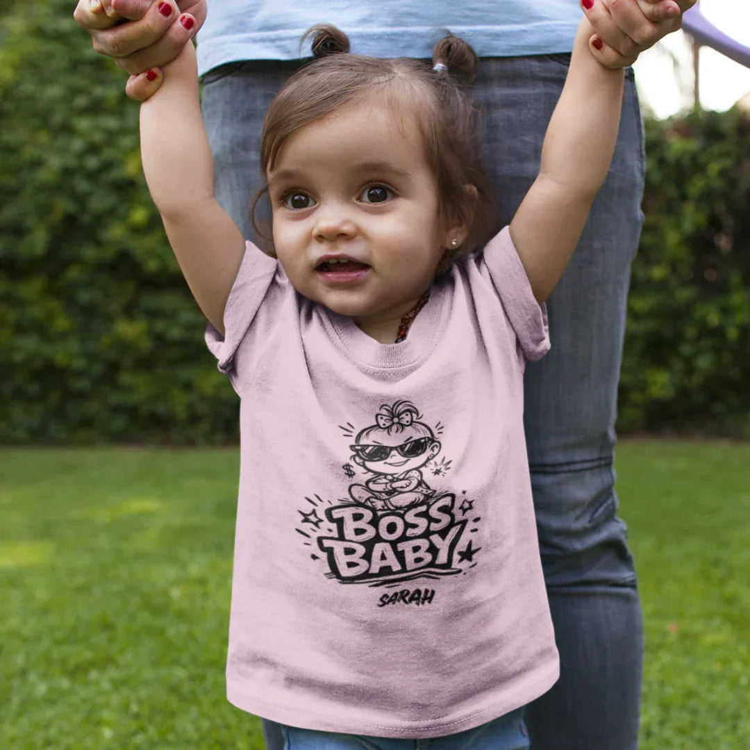 Baby T-Shirt BOSS BABY Rundhals personalisiert