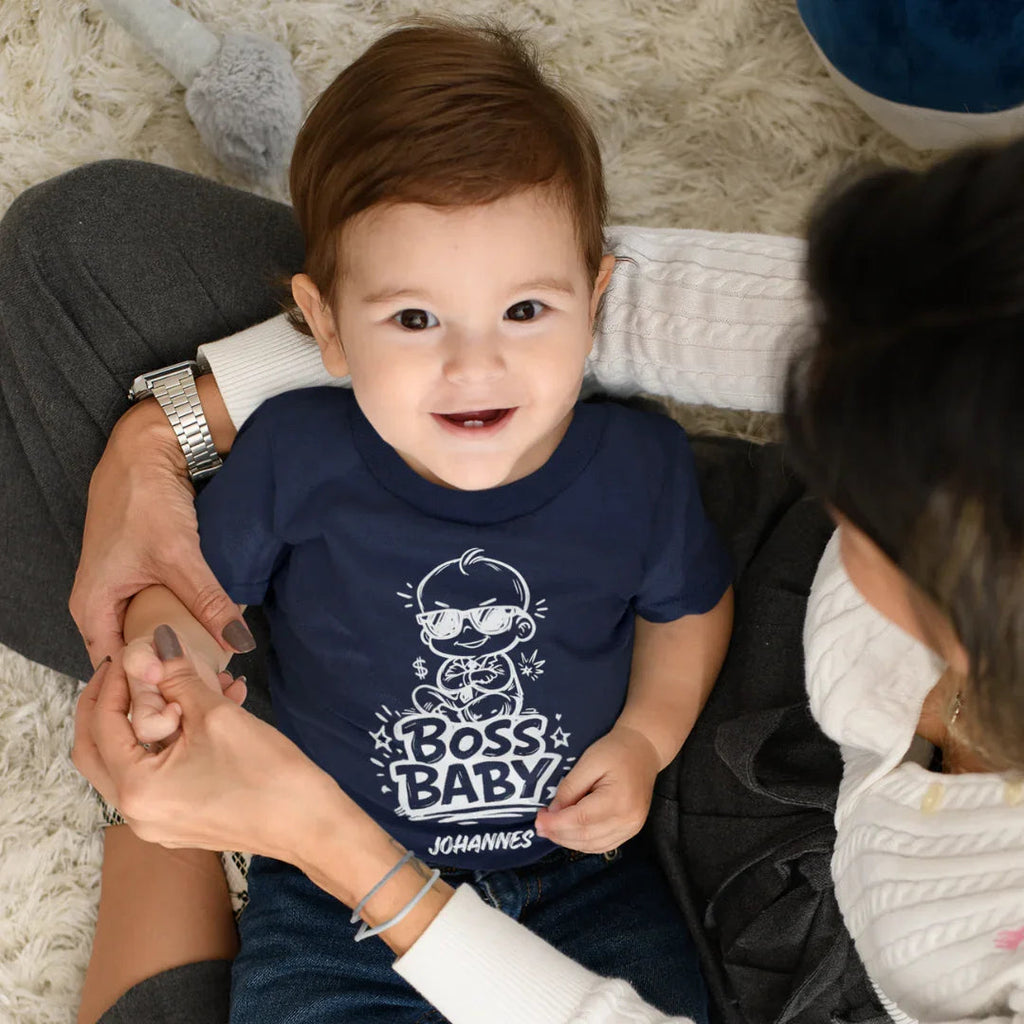 Baby T-Shirt BOSS BABY Rundhals personalisiert