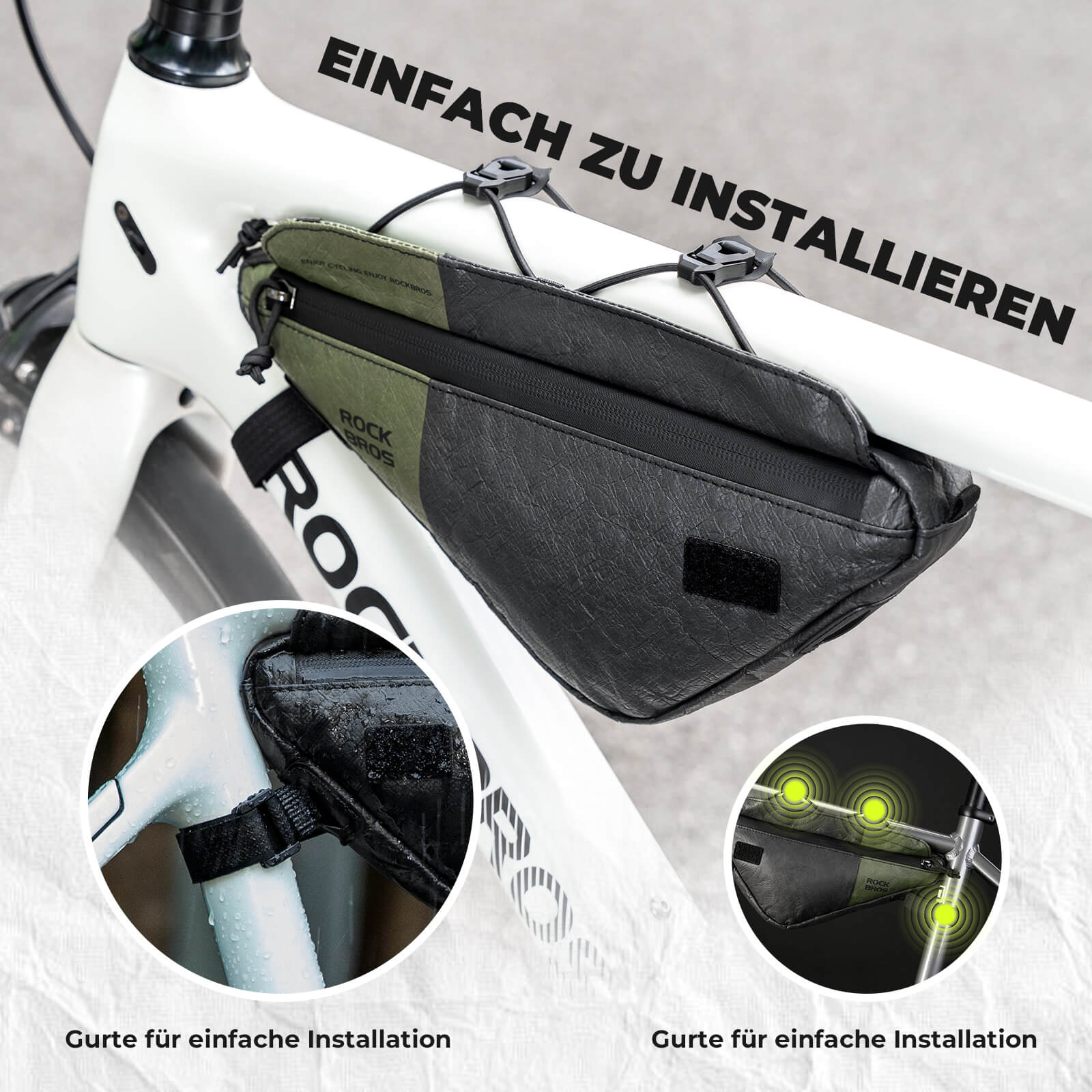 2-in-1 Rahmentasche Wasserabweisend mit Schultergurt 0.7L