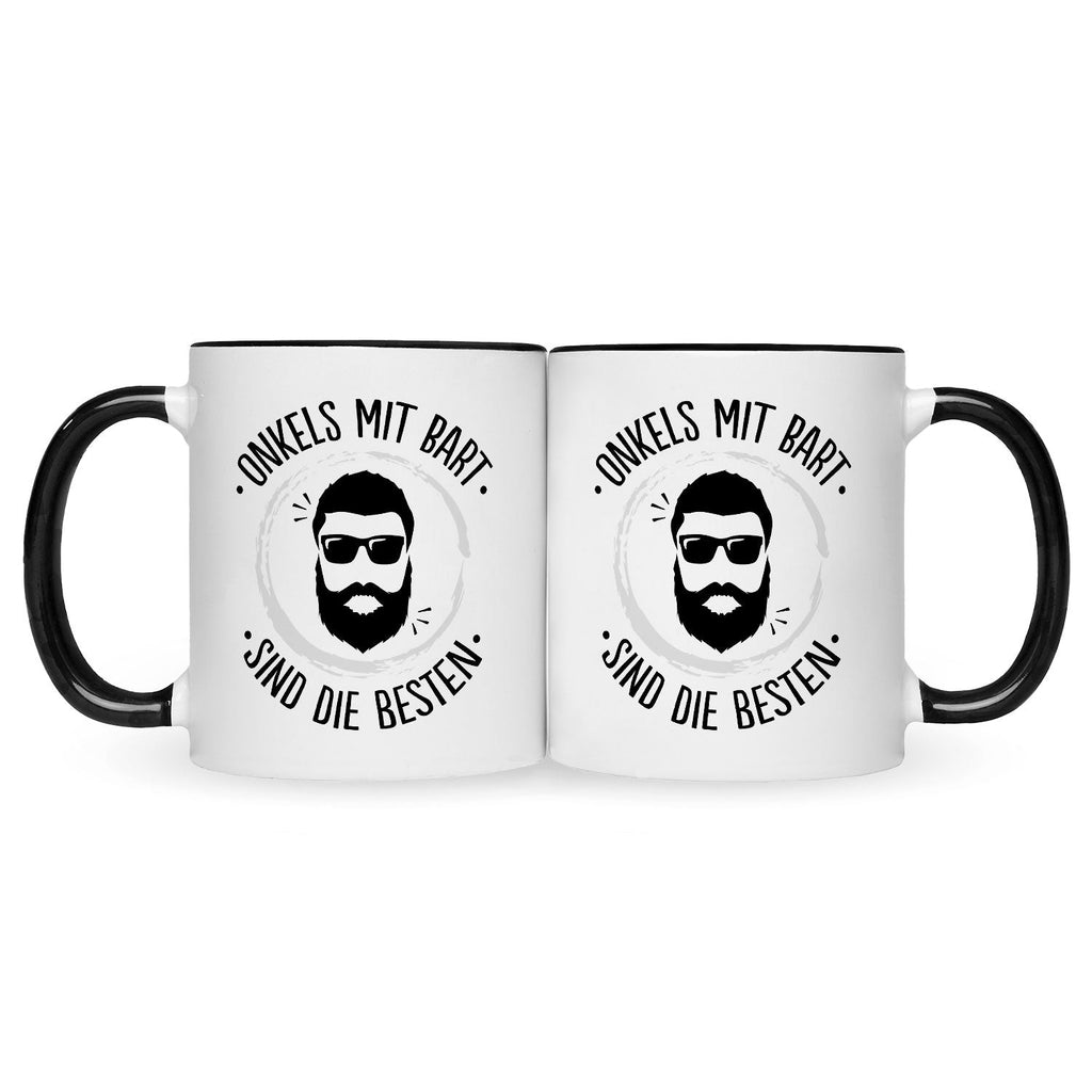 Bedruckte Tasse mit Name - Onkels mit Bart