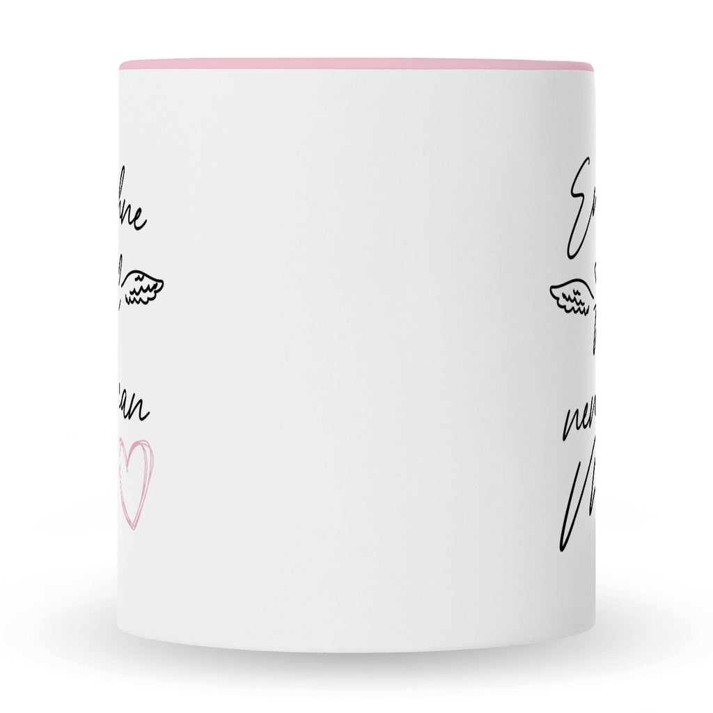 Bedruckte Tasse mit Spruch Engel ohne Flügel