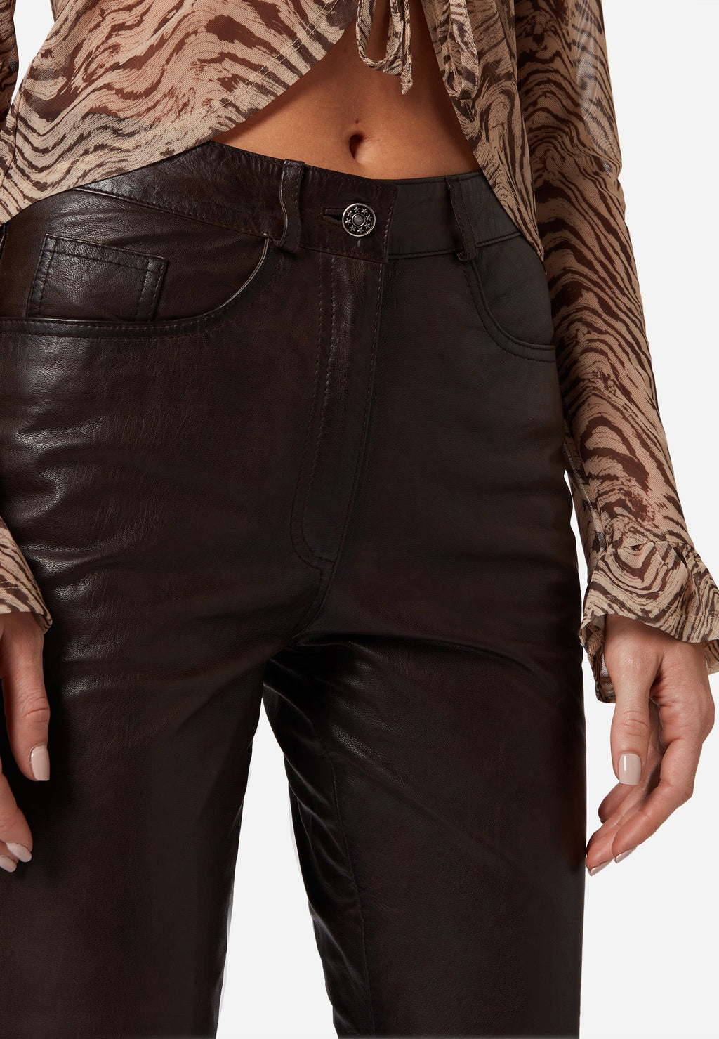 Five Pocket Lederhose Damen 9809