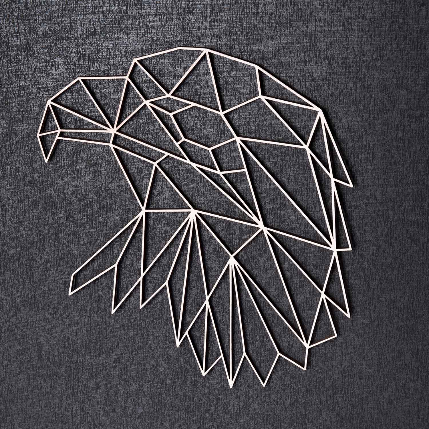 Origami Adlerkopf aus Holz -