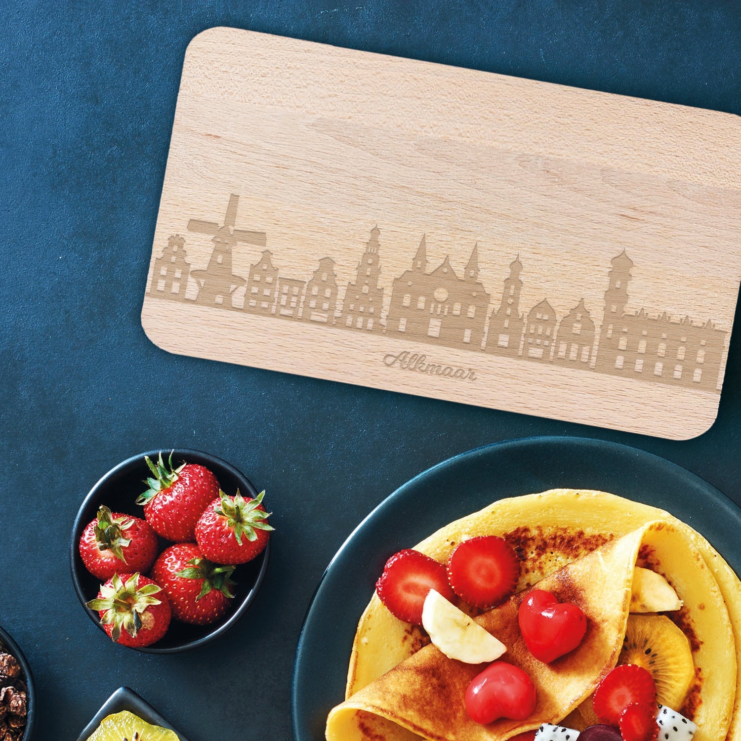 Frühstücksbrettchen Skyline Alkmaar