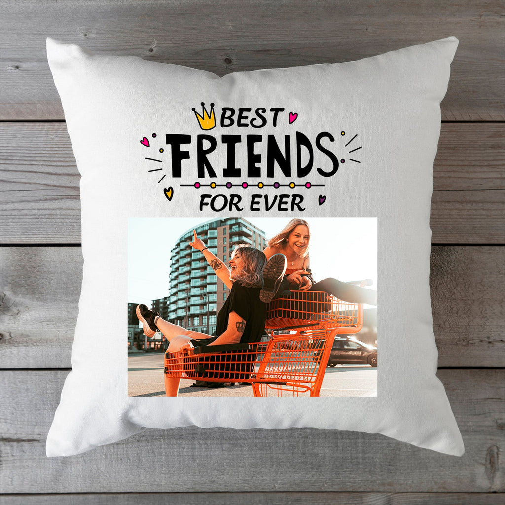 Bedrucktes Kissen im Best Friends For Ever Design mit eigenem Foto