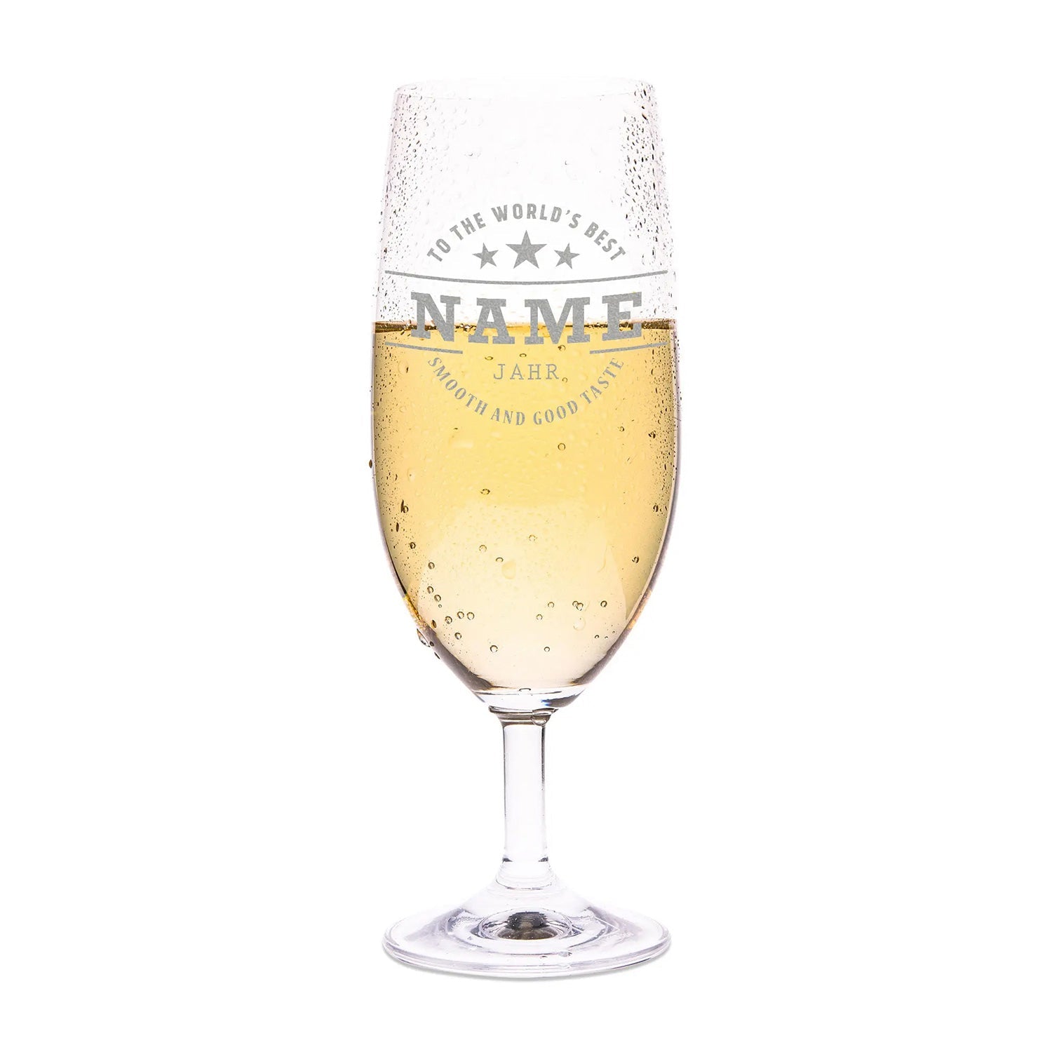 Leonardo Bierglas mit Gravur "To the world's best"