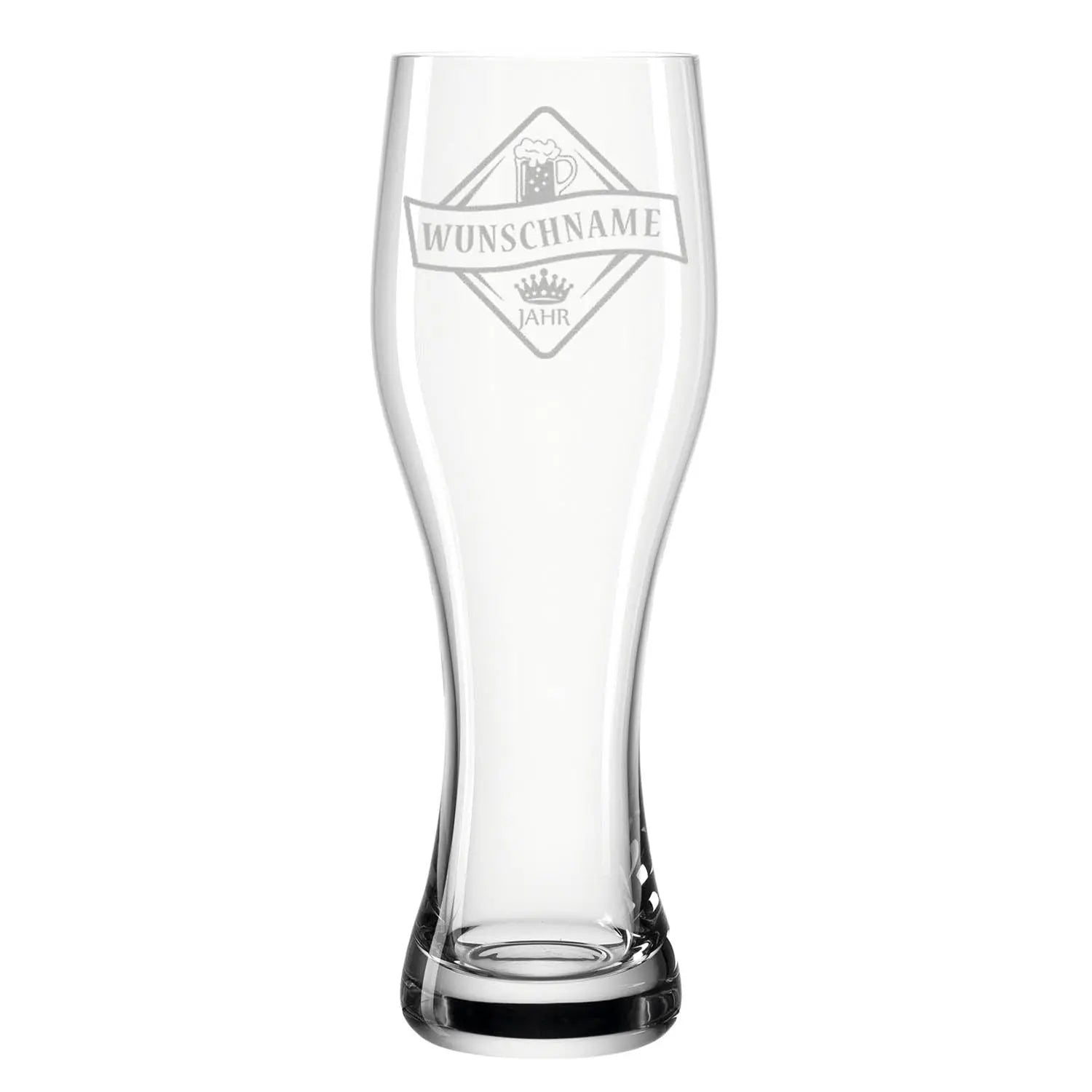 Leonardo Weizenglas mit Gravur "Bierkenner + Wunschname"