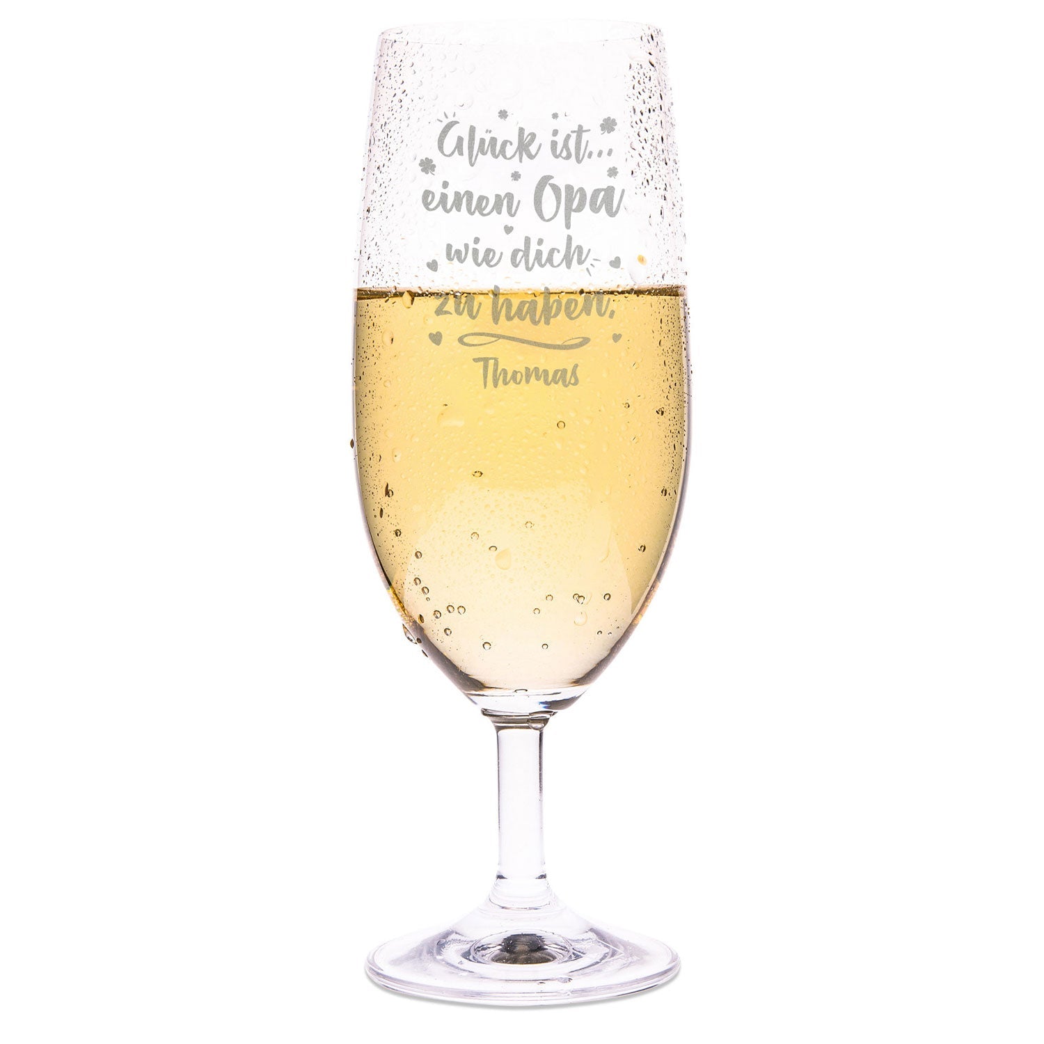 Leonardo Bierglas mit Gravur "Glück ist einen Opa" mit Name
