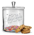 Leonardo Keksglas mit Gravur "Biscuits"