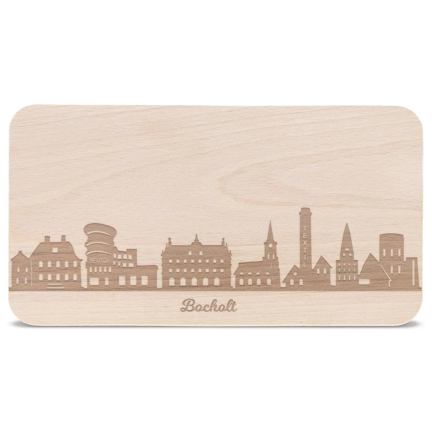 Frühstücksbrettchen Skyline Bocholt