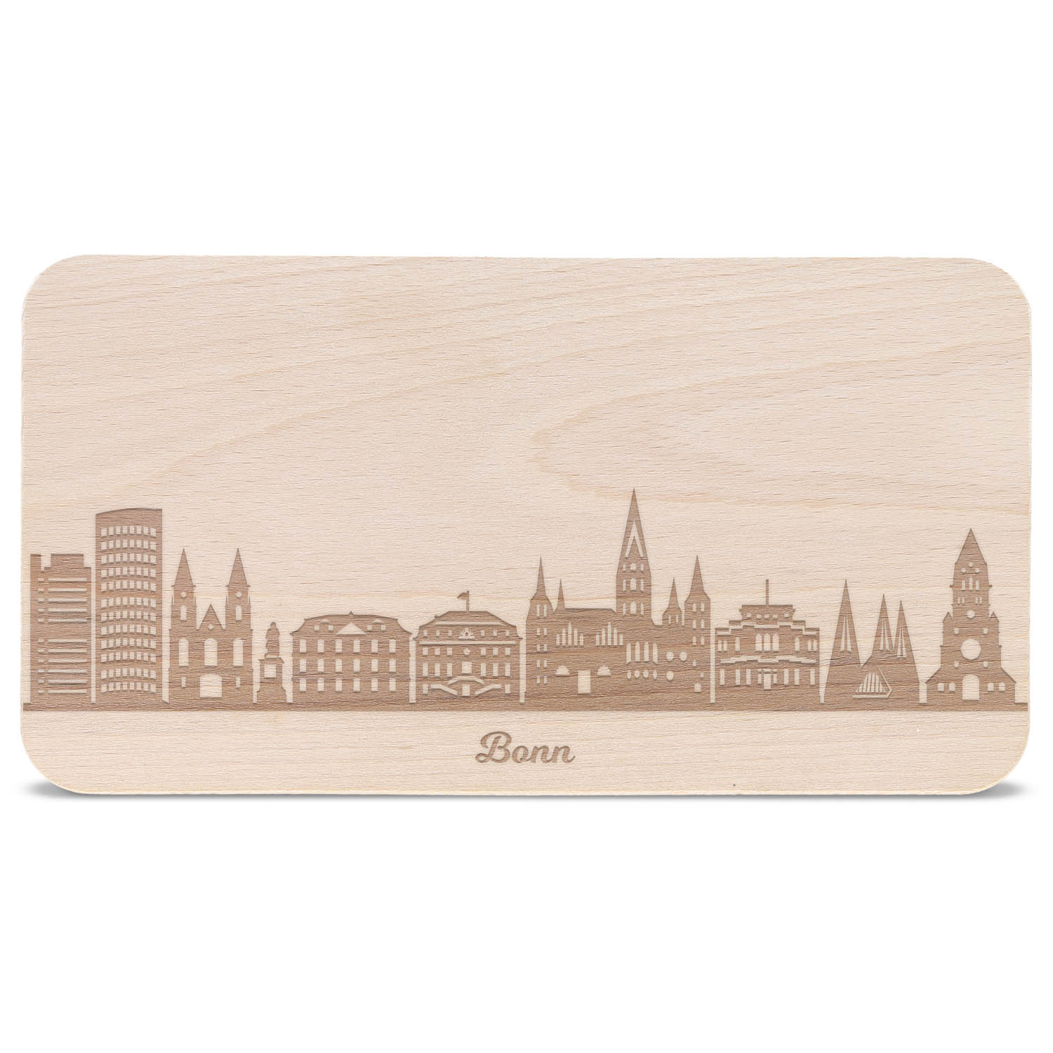 Frühstücksbrettchen Skyline Bonn
