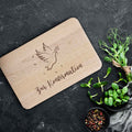 Frühstücksbrettchen mit Gravur "Konfirmation Vogel"
