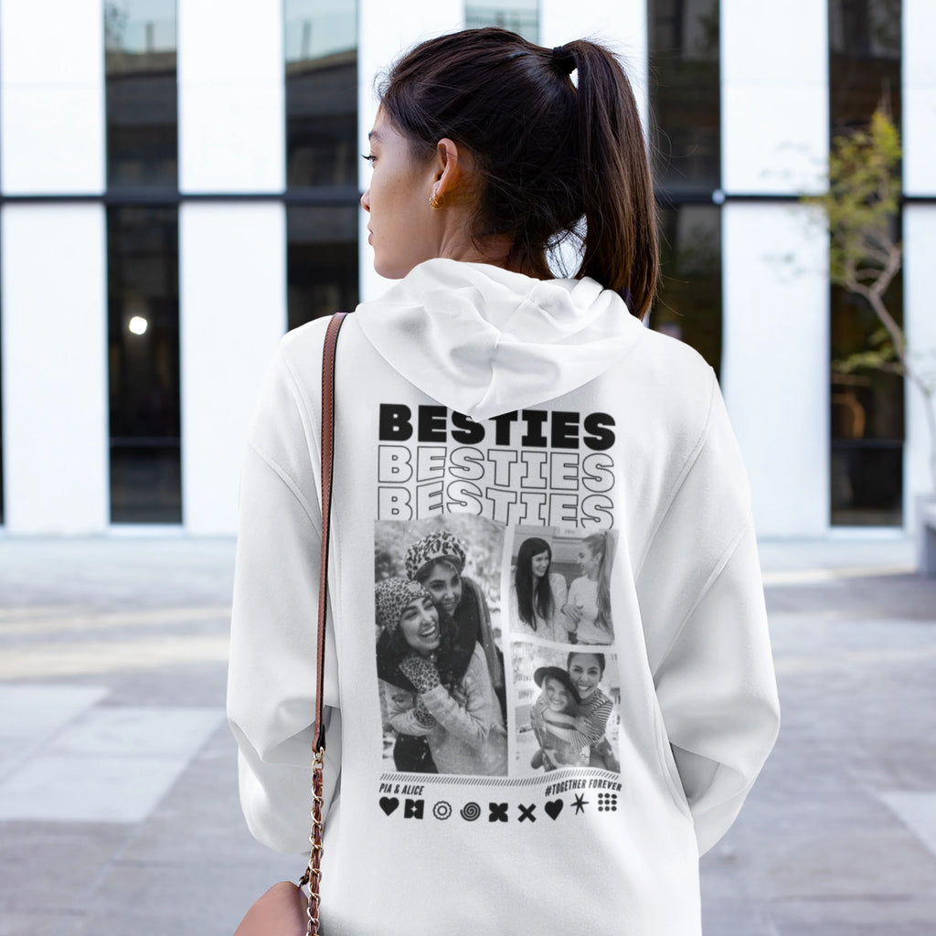 BESTIES Hoodie mit Euren Fotos personalisiert
