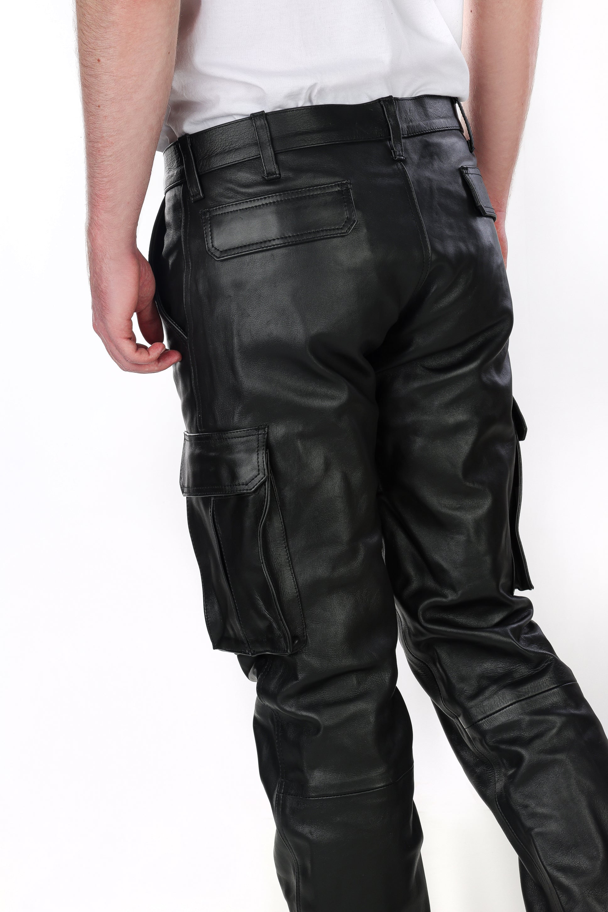 Herren Lederhose Cargo Nappa