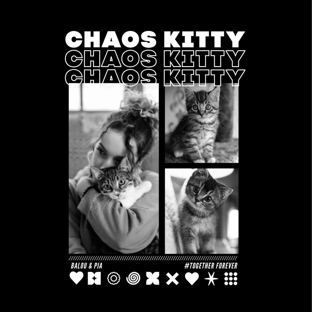 T-Shirt CAT LOVER mit Deinen Fotos personalisiert