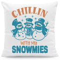 Kissen mit Weihnachtsmotiv - Chilling with my - Weihnachtsdeko - Geschenke für Frauen & Männer