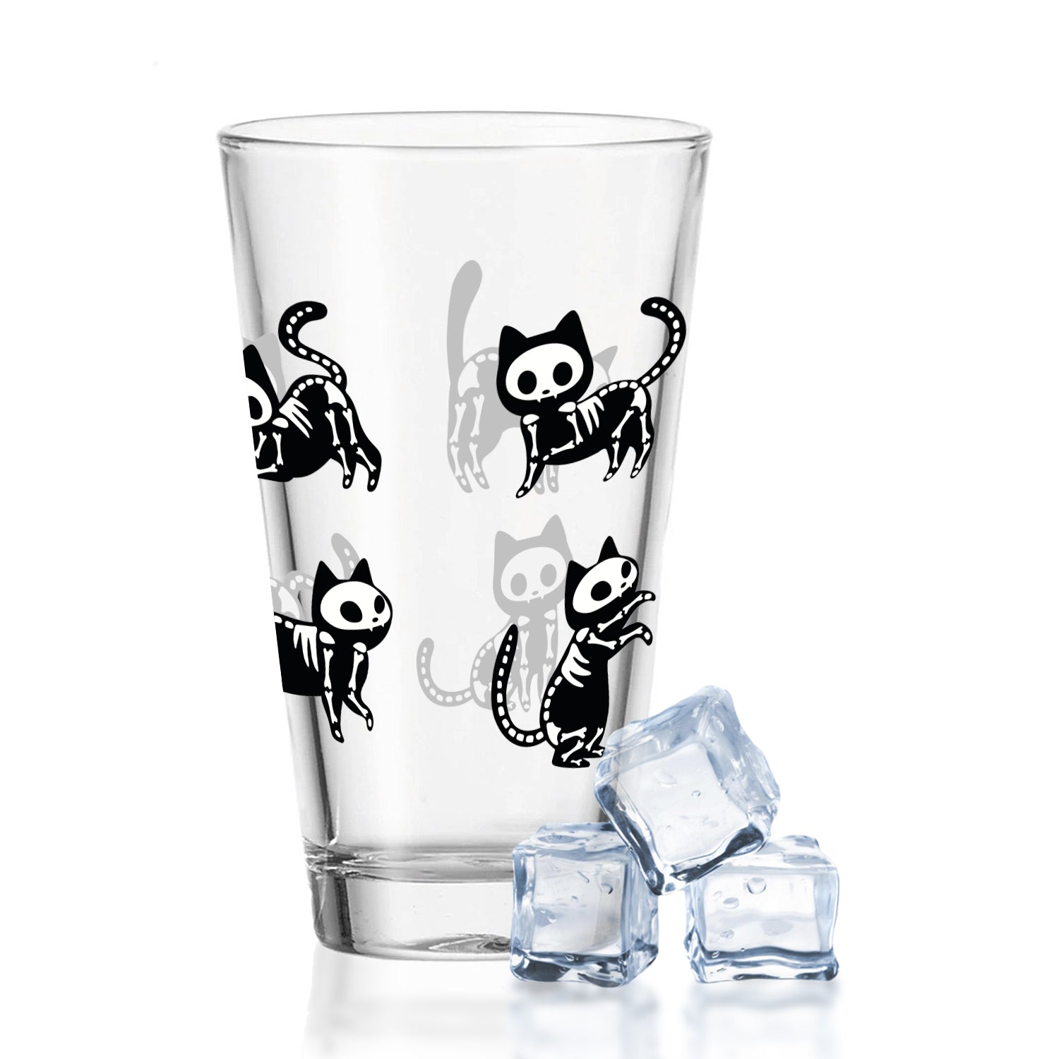 Leonardo Wasserglas mit UV-Druck "Gruselkatze" für Halloween