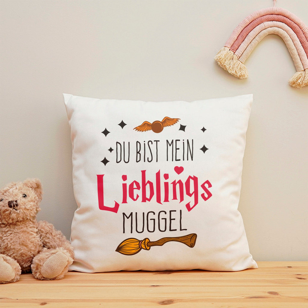 Kissen mit Spruch Du bist mein Lieblingsmuggel