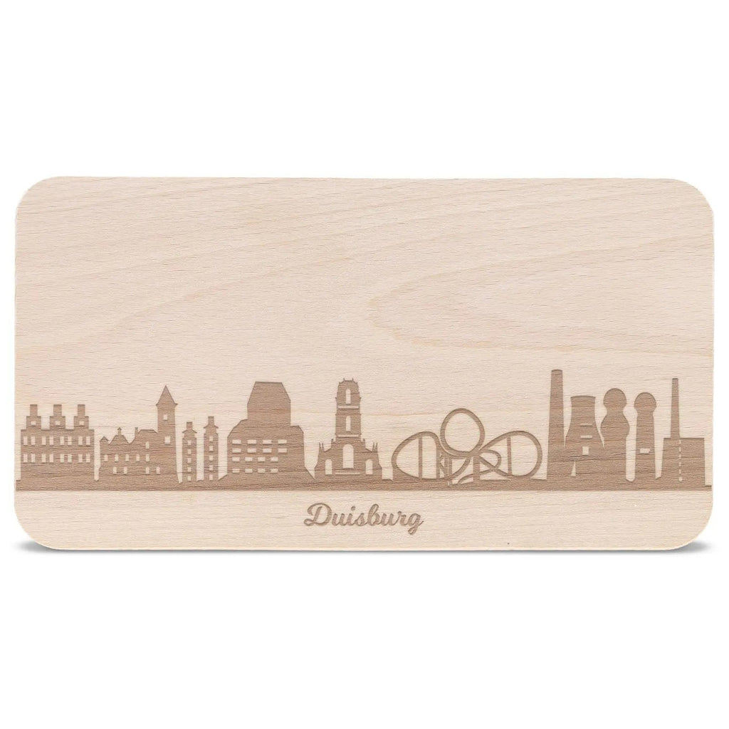 Frühstücksbrettchen Skyline Duisburg