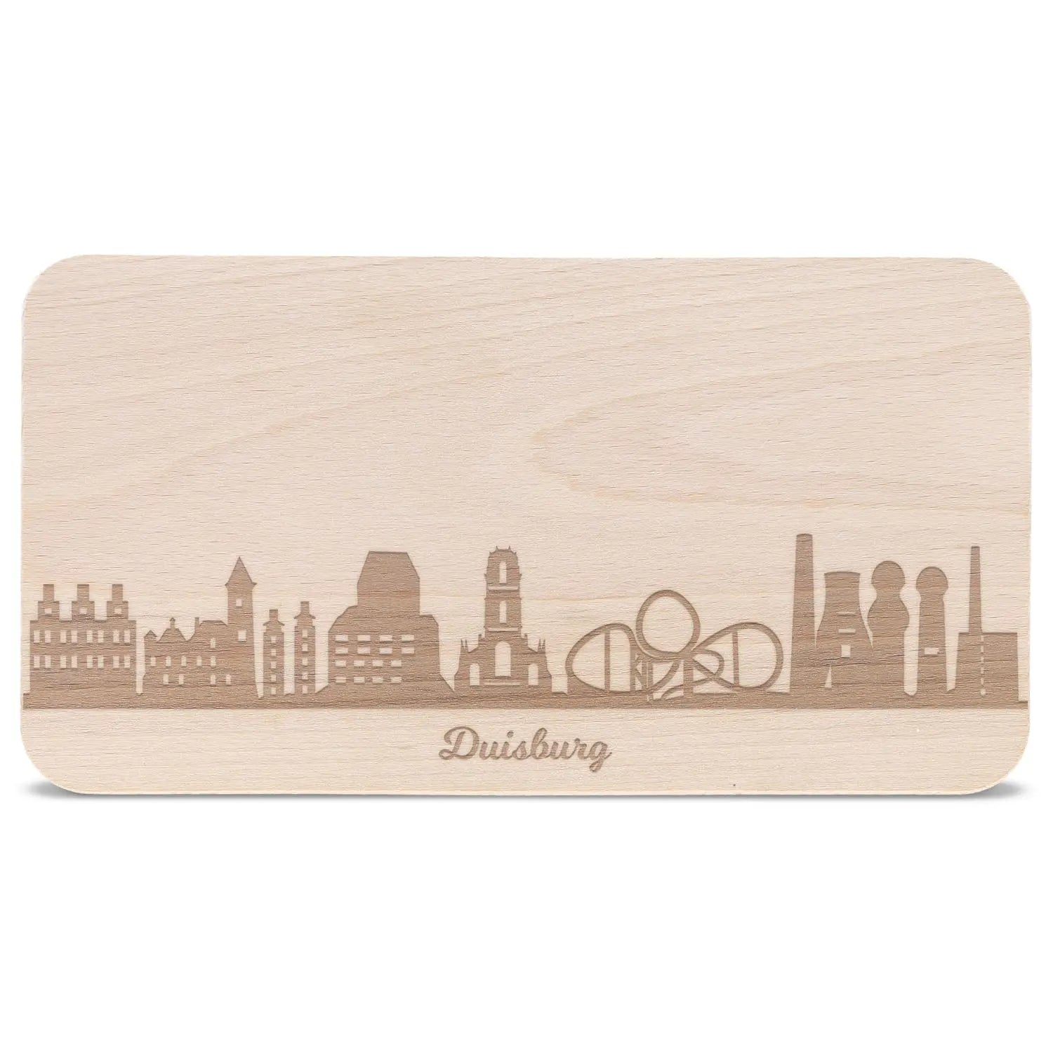 Frühstücksbrettchen Skyline Duisburg