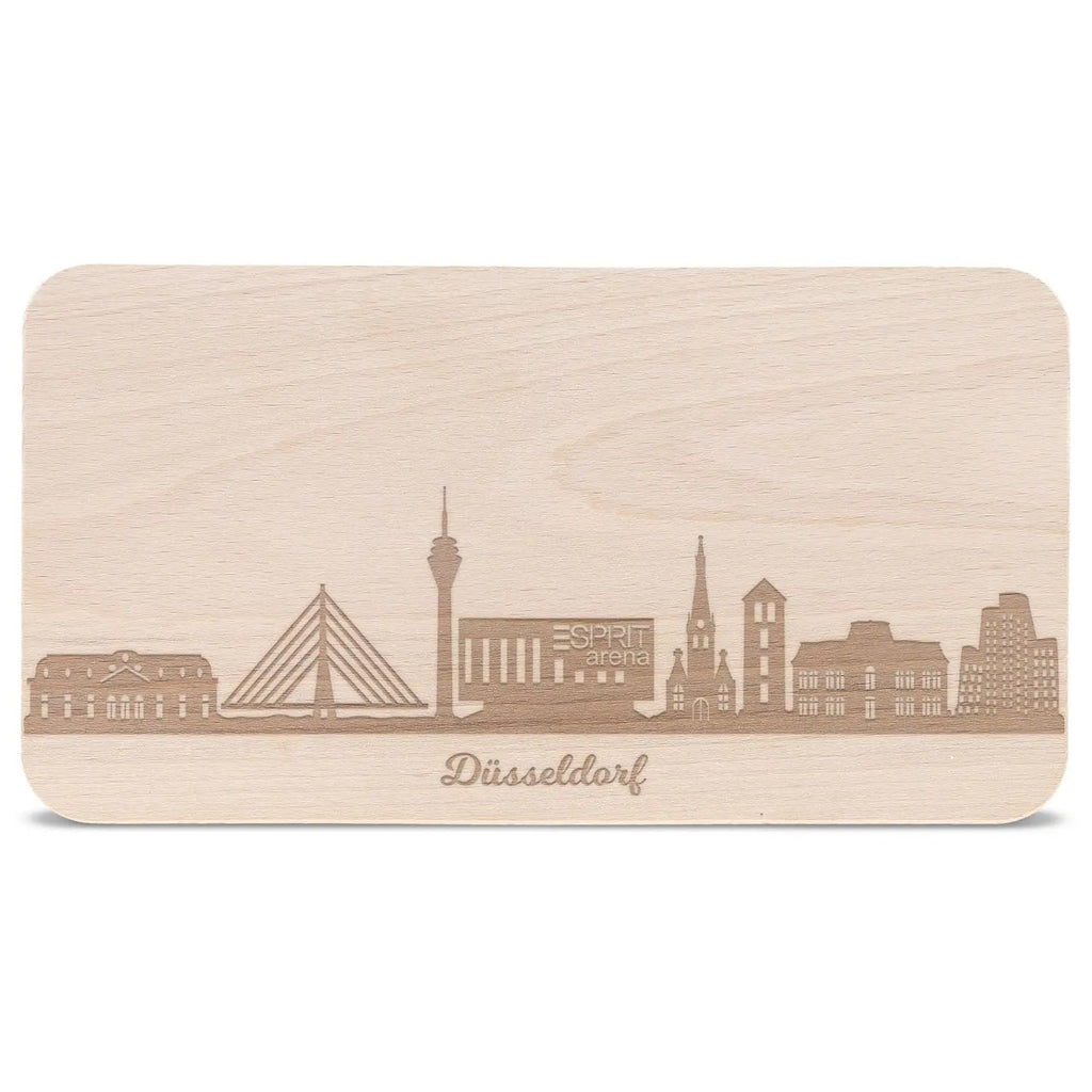 Frühstücksbrettchen Skyline Düsseldorf