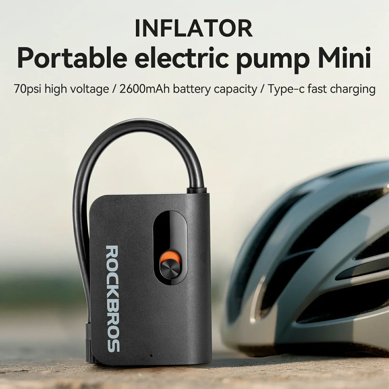 Elektrische Fahrradpumpe 70 PSI  L1