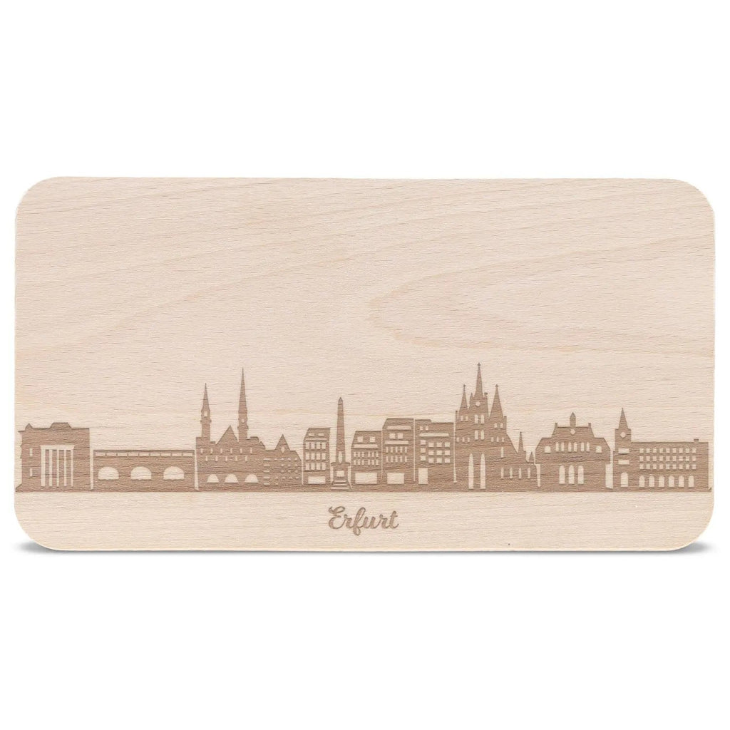 Frühstücksbrettchen Skyline Erfurt