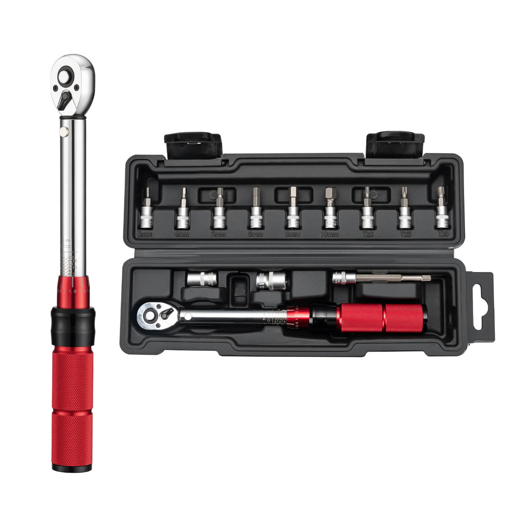 Fahrrad Drehmomentschlüssel Set 2-24 Nm, Multifunktionales Reparaturwerkzeug