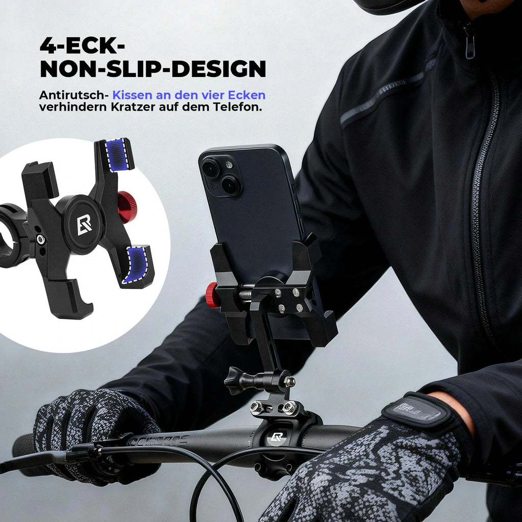 Fahrrad Handyhalterung 180° Drehbar für Handy 4.7~7.09"