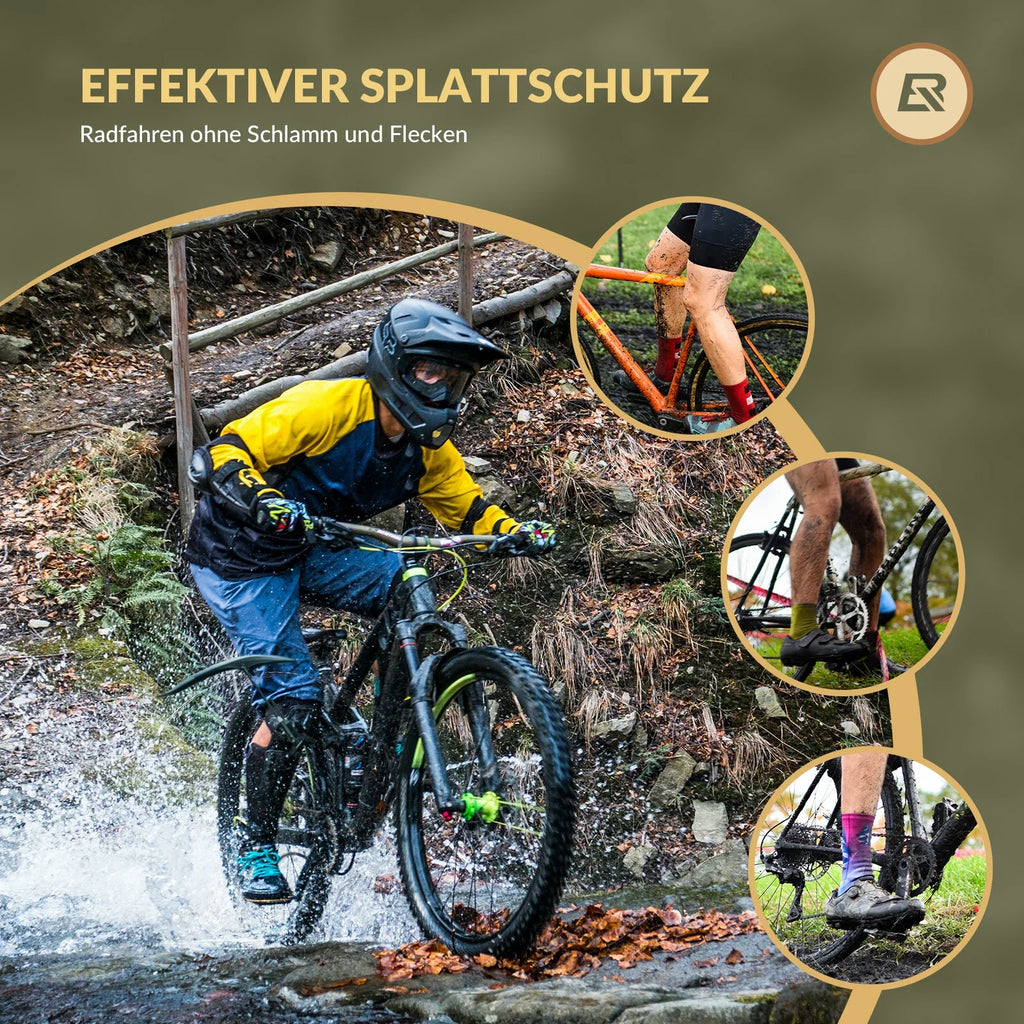 Fahrrad Schutzbleche Set Vorne/Hinten Flexible Fahrradschutzblech Verstellbar