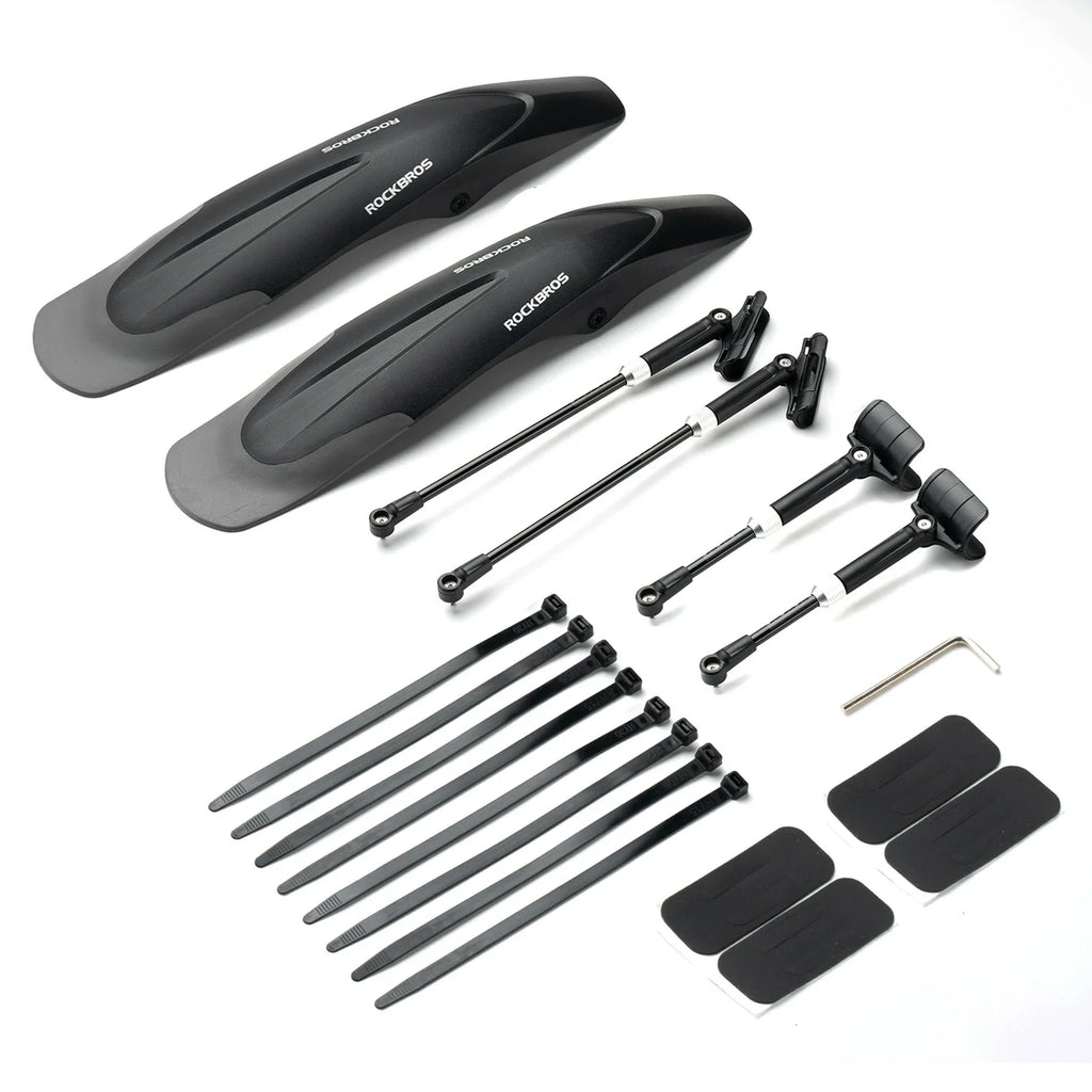 Fahrrad Schutzbleche Set Vorne/Hinten Verstellbare Flexible 26-29 zoll
