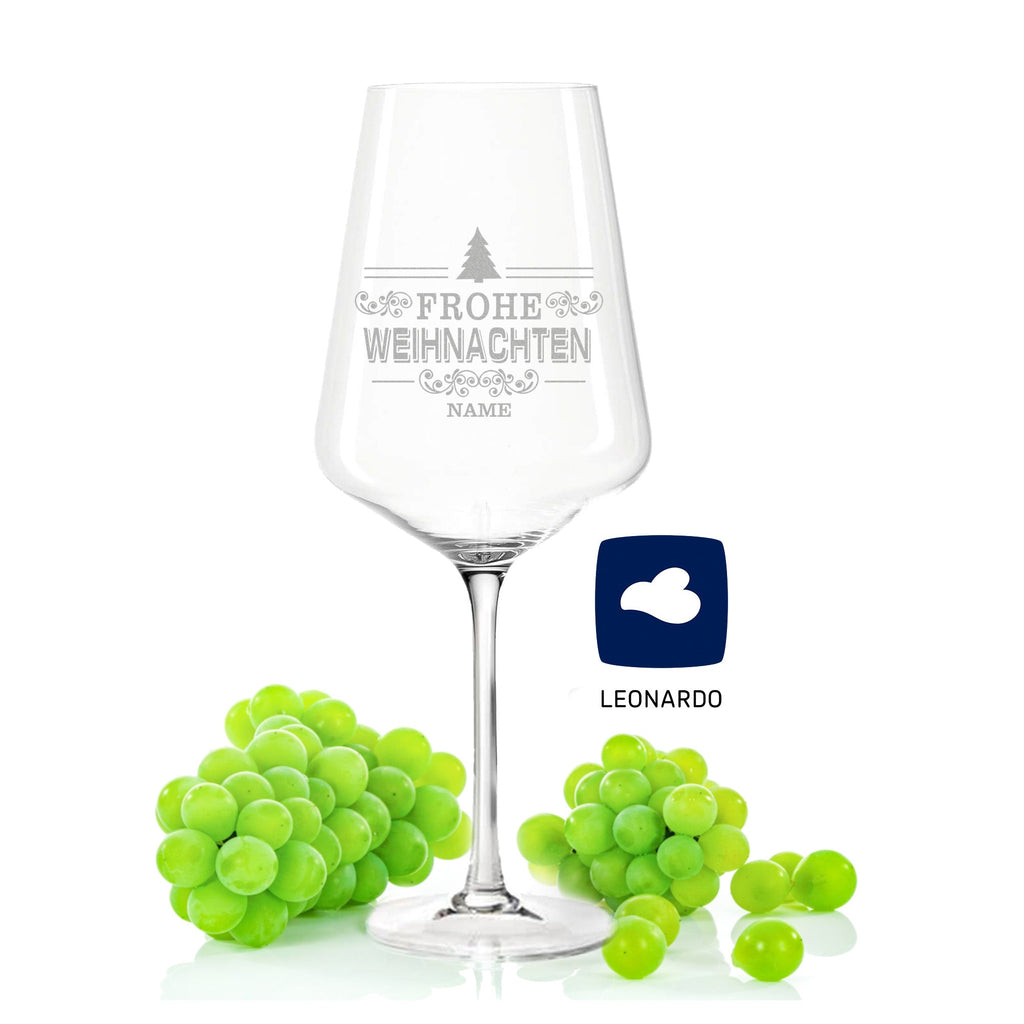 Leonardo Puccini Weinglas mit Gravur "Vintage Design" zu Weihnachten
