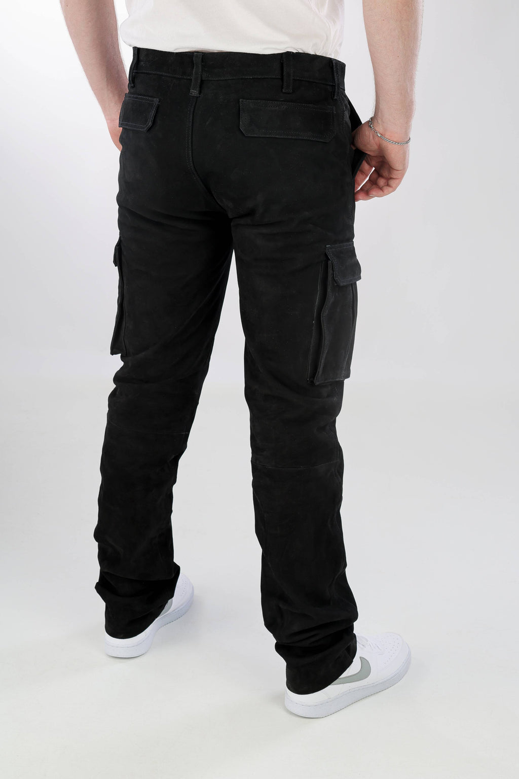 Herren Lederhose Cargo Nubuk