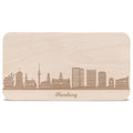 Frühstücksbrettchen Skyline Hamburg