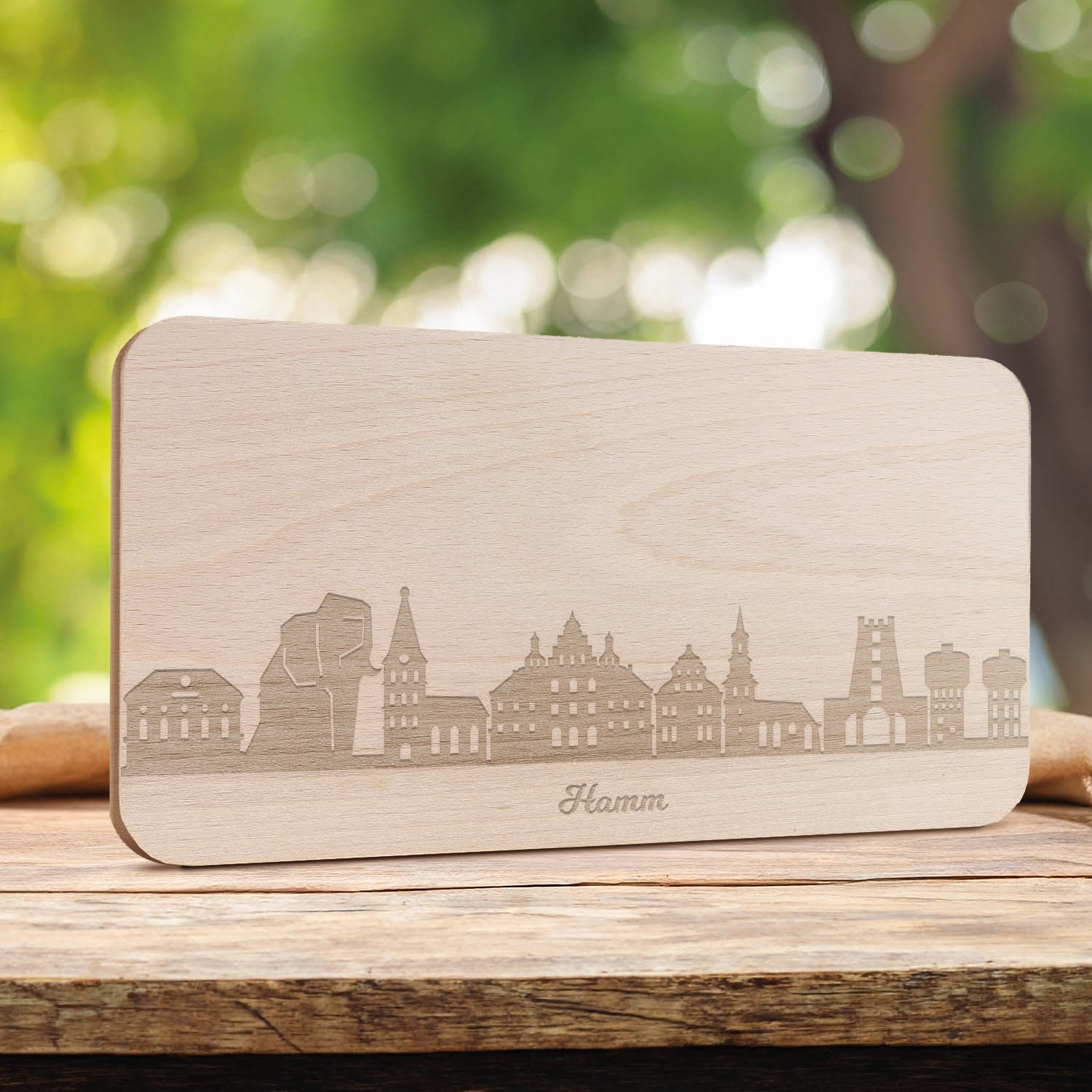 Frühstücksbrettchen Skyline Hamm