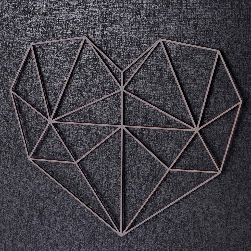 Origami 3D Herz aus Holz -