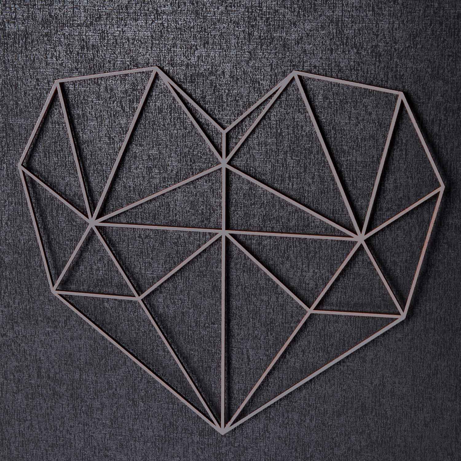 Origami 3D Herz aus Holz -