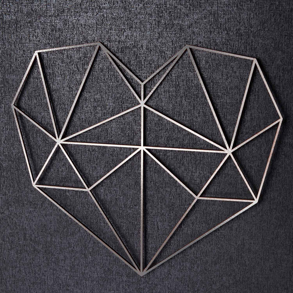 Origami 3D Herz aus Holz -