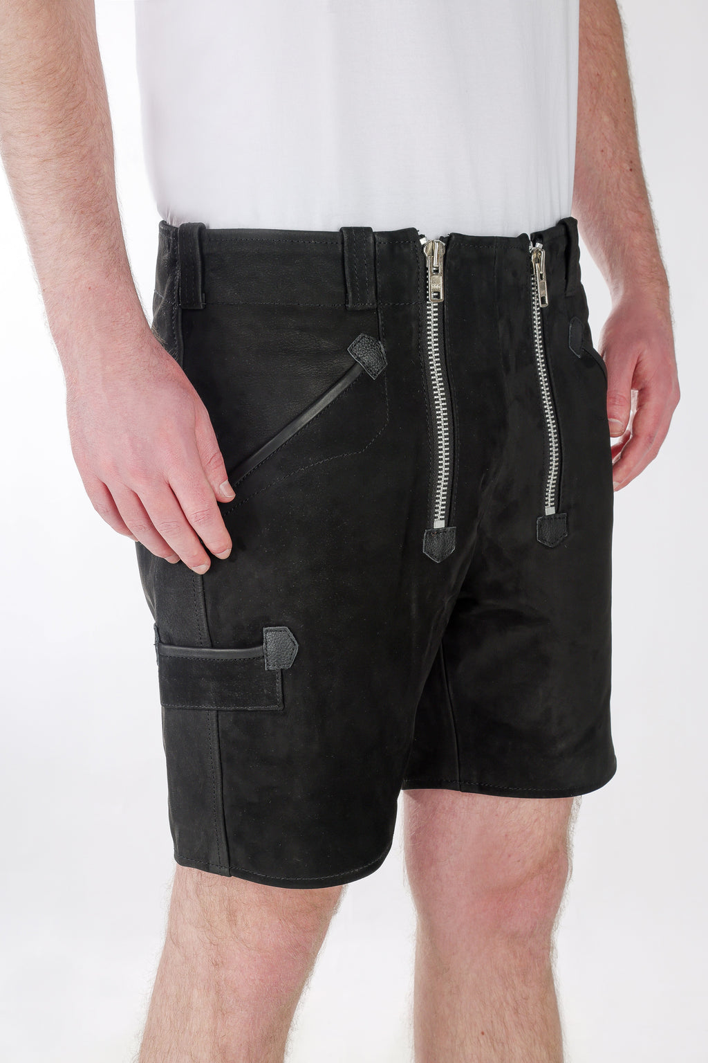 Trachten Lederhose Short Zimmermann Nubuk